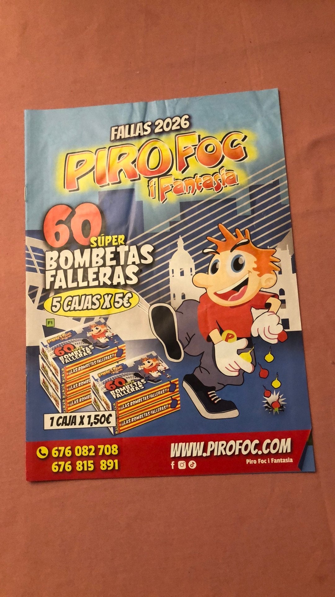 Folders vuurwerk las Fallas ‘26 Pirofoc en La Petarderia, Ophalen of Verzenden, Nieuw