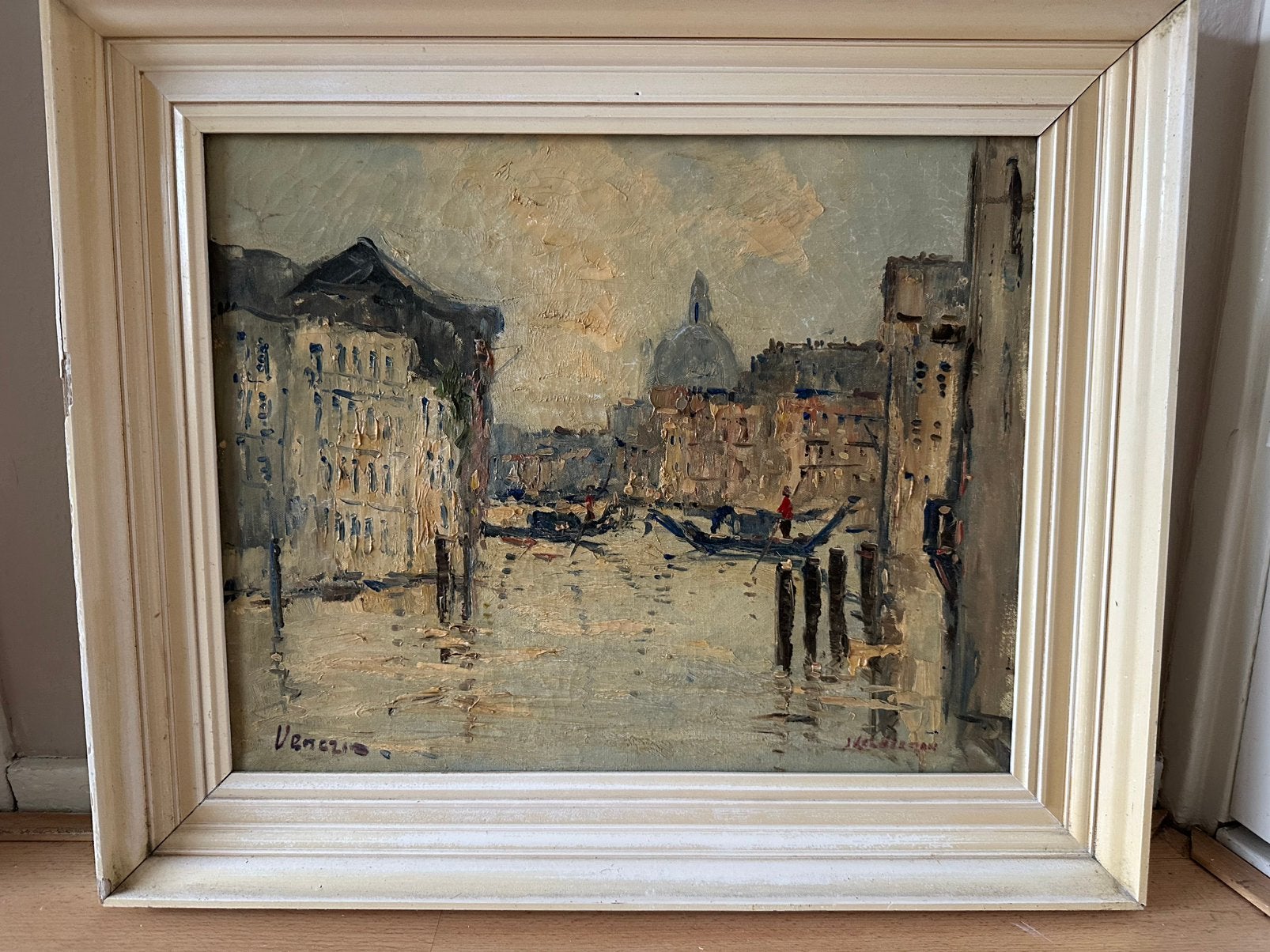 Schilderij J. Kelderman, Antiek en Kunst, Ophalen, Doek, Impressionistisch, Gesigneerd