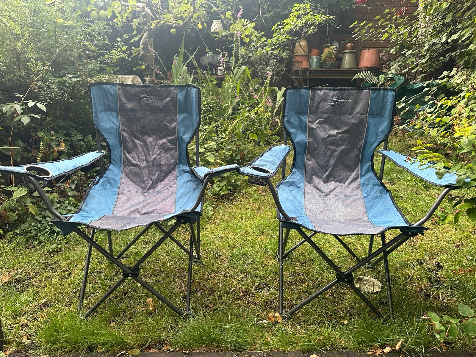 2x Bardani Captain's Chair Opvouwbare Campingstoelen, Ophalen, Zo goed als nieuw