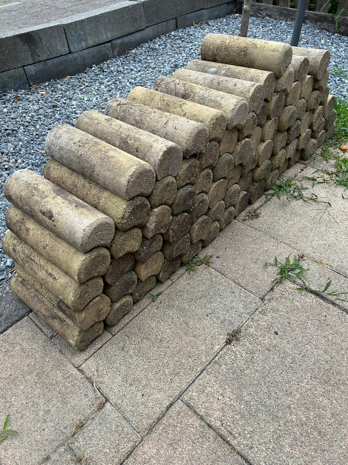 Stenen rand om bloembak mee te maken, Tuin en Terras, Planten | Bomen, Ophalen, Bloeit niet, Volle zon, Overige soorten