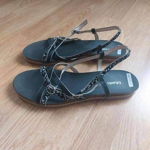 Zwarte sandalen van Blue Box, Maat 42, nieuwe, Ophalen of Verzenden, Nieuw, Zwart, Sandalen of Muiltjes