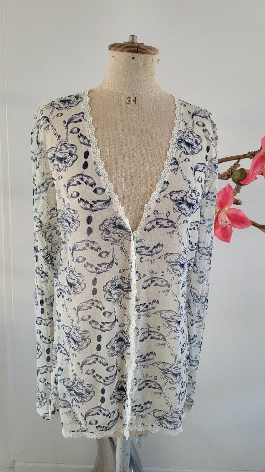 Josephine & Co. Bloemenprint Cardigan - Maat  xl/XXL, Kleding | Dames, Truien en Vesten, Josephine & Co, Meerkleurig, Maat 46/48 (XL) of groter