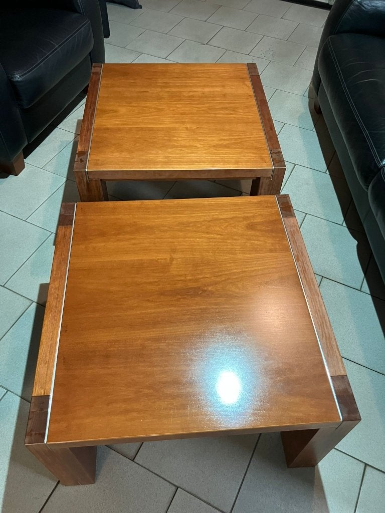 Houten salontafels, Huis en Inrichting, Tafels | Salontafels, Ophalen, Gebruikt, 50 tot 100 cm, 50 tot 75 cm
