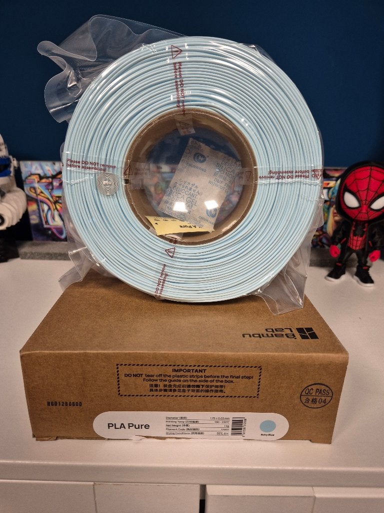 Bambu Lab PLA Pure - Baby Blue (Pastelblauw) Refill, Computers en Software, Ophalen of Verzenden