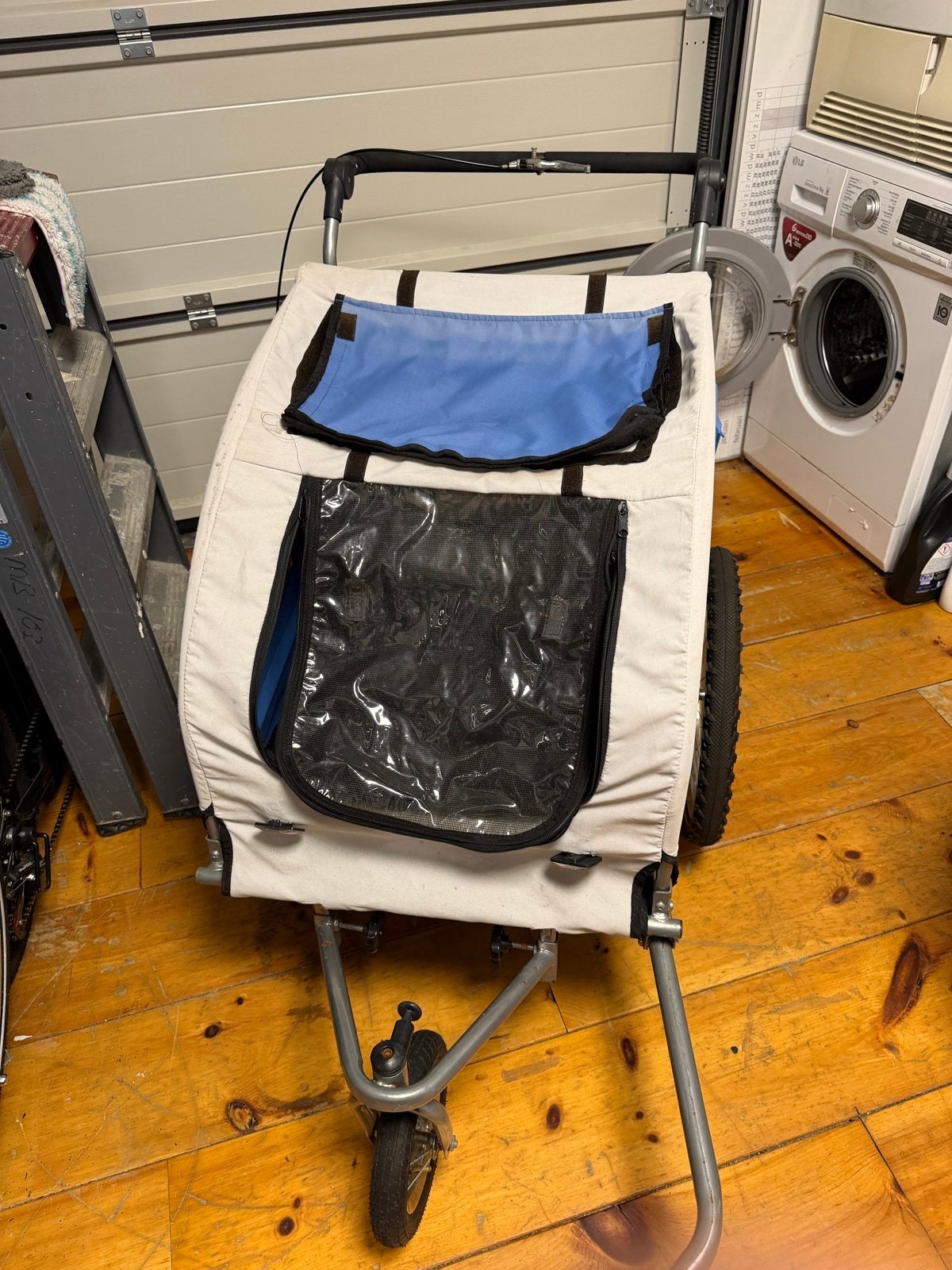 Dierenbuggy / Hondenkar voor fiets - ombouwbaar, Gebruikt, Opvouwbaar, 20 tot 40 kg, Ophalen of Verzenden