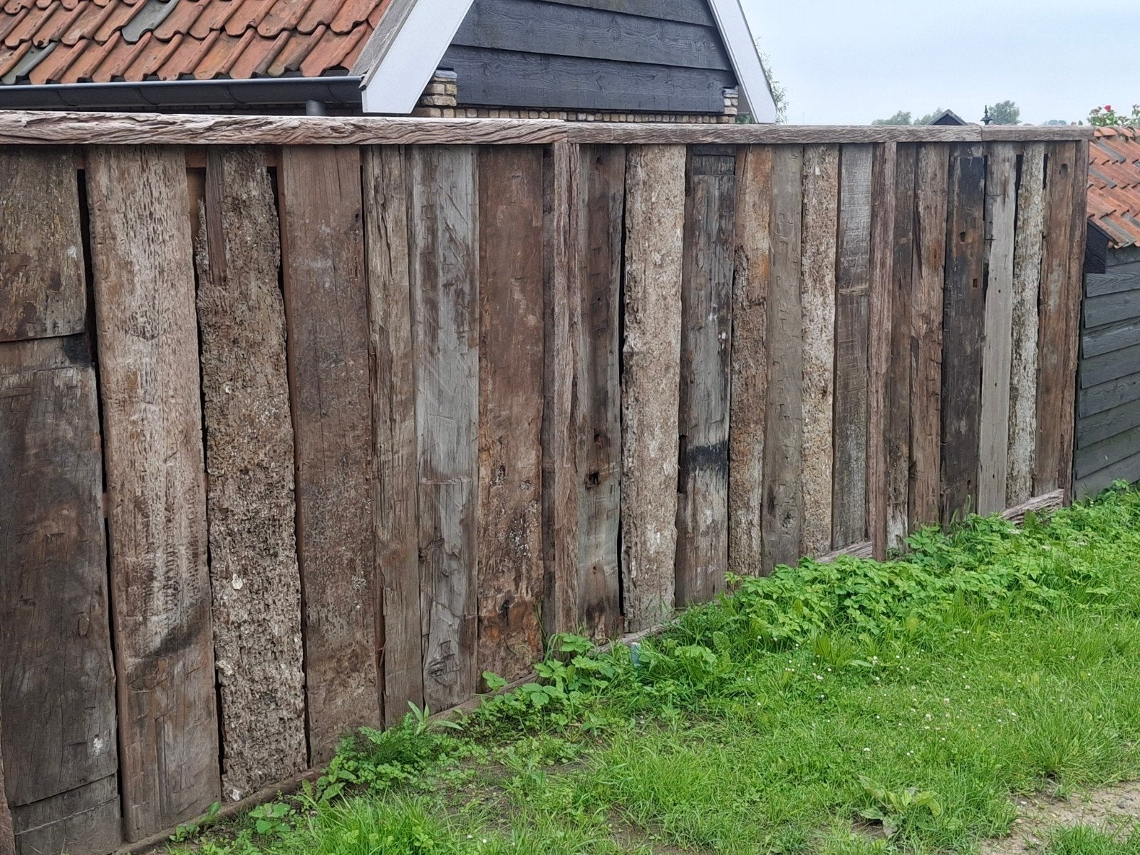 Meerpaal planken circulair hout barnwood, Ophalen, Hout, 6 meter of meer, 1 tot 2 meter