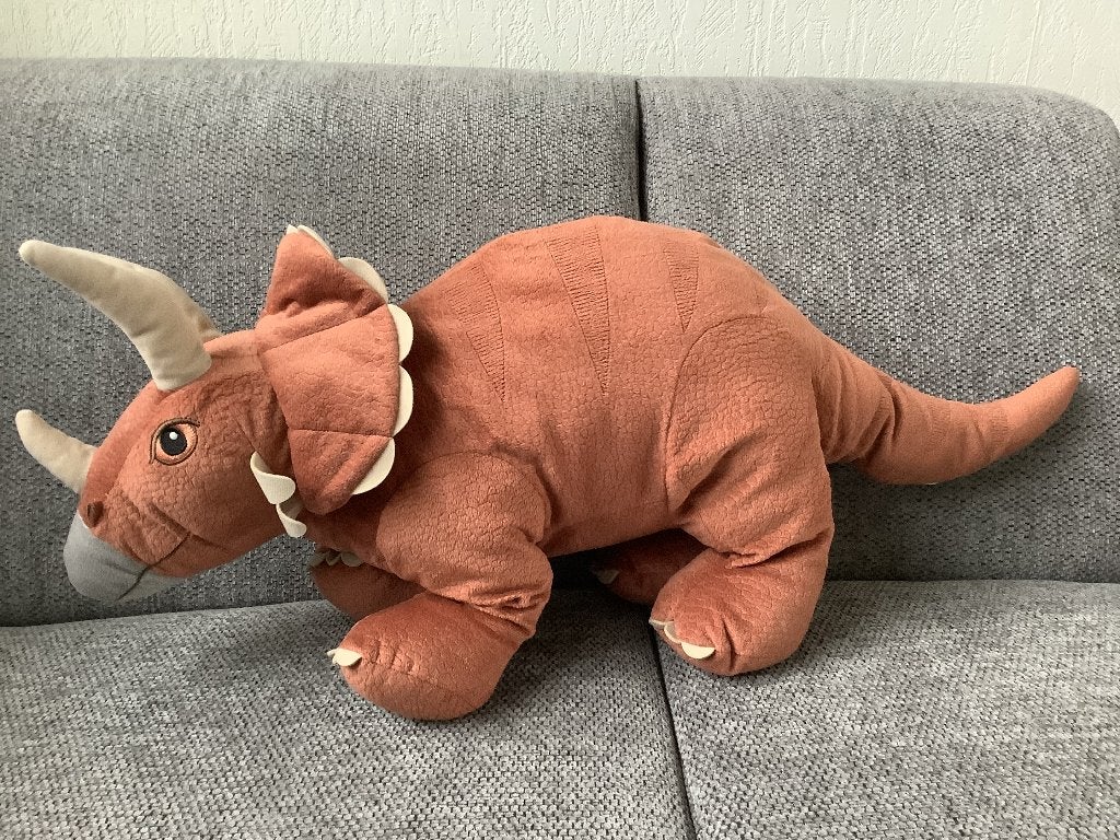 grote Ikea dinosaurus dino 31 cm hoog 76 cm lang 15 euro, Ophalen of Verzenden, Zo goed als nieuw, Overige typen