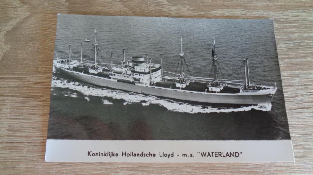 m.s Waterland, Verzenden, Zo goed als nieuw, Kaart, Foto of Prent