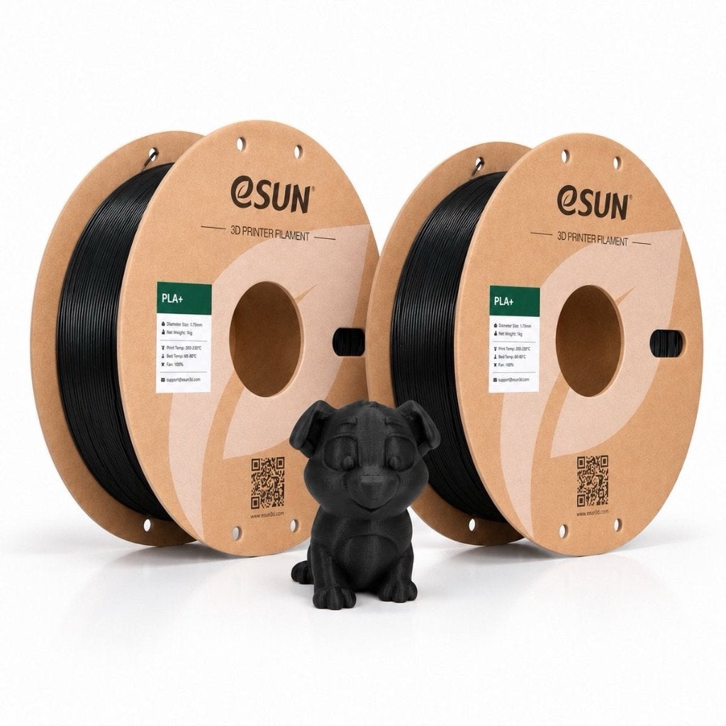 eSUN PLA Basic Filament Zwart 1.75mm – 2x 1KG – 2KG, Computers en Software, Verzenden, Bambulab, Nieuw, Filament