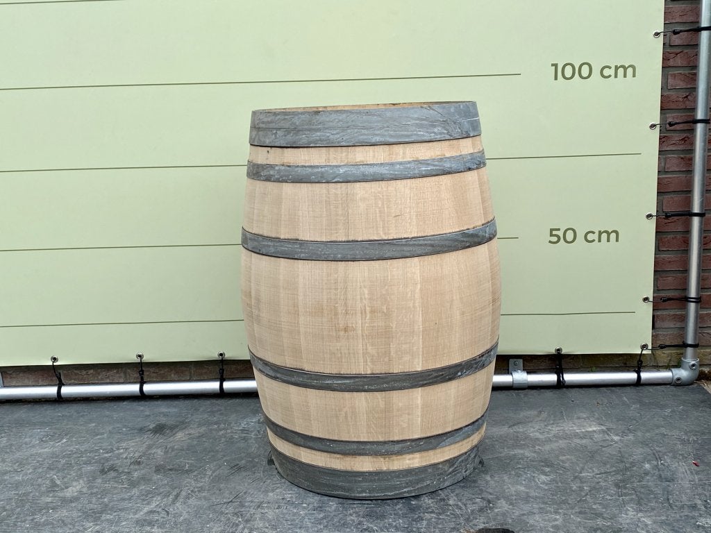 Eiken regenton 225L | Wijnvat | Houten ton | 95 cm, Info@tropictrees.nl, Tropictrees B.V., 150 liter of meer, Nieuw