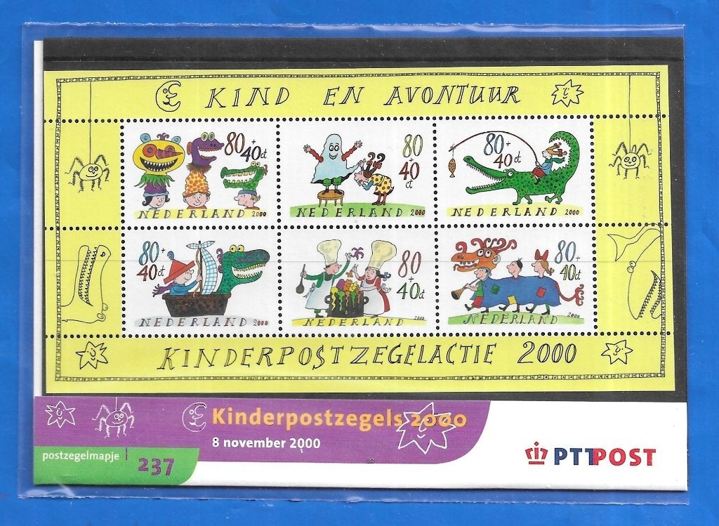 Postzegelmapje 237 - Kinderpostzegels 2000, Postzegels en Munten, Postzegels | Nederland, Verzenden, Na 1940, Postfris