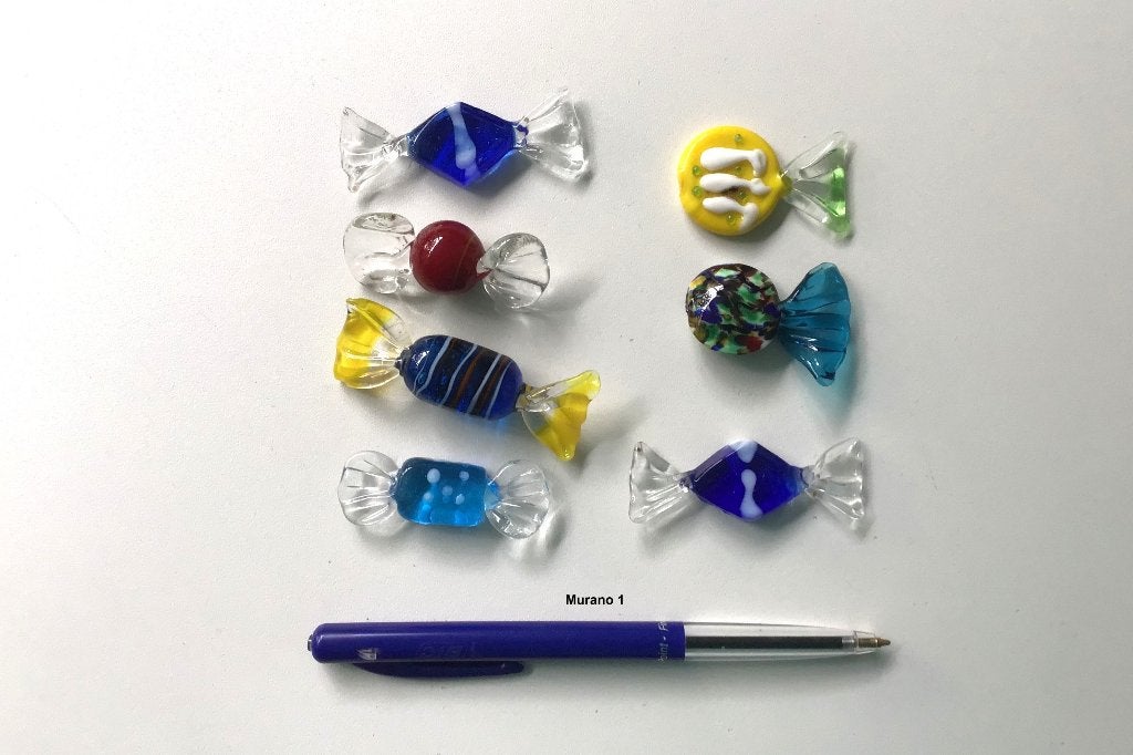 Vintage Murano snoep glas Venetië 1, Antiek en Kunst, Ophalen of Verzenden