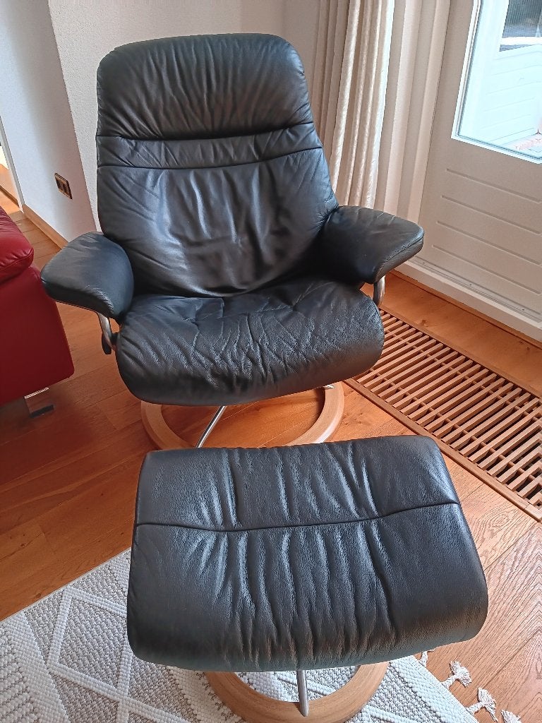 stressless relaxzetel, Huis en Inrichting, Minder dan 50 cm, 75 tot 100 cm, Zo goed als nieuw, Modern