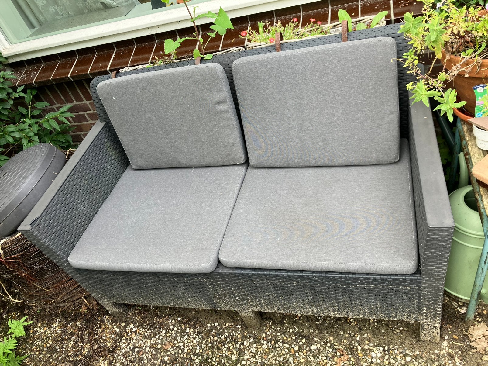 Prima tuinbankje, Tuin en Terras, Ophalen, Gebruikt, Kunststof