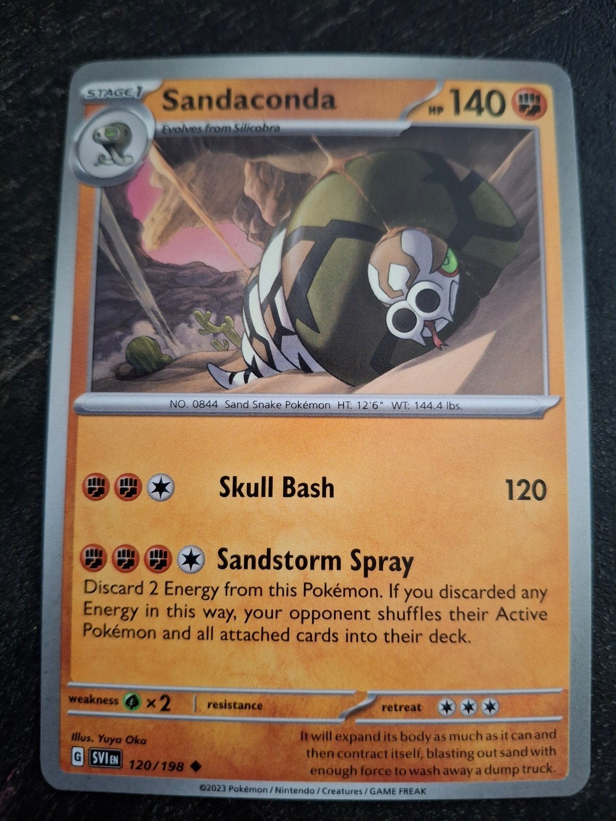 Pokémon Kaart: Sandaconda (120/198) - Zo goed als nieuw, Ophalen of Verzenden, Zo goed als nieuw, Losse kaart