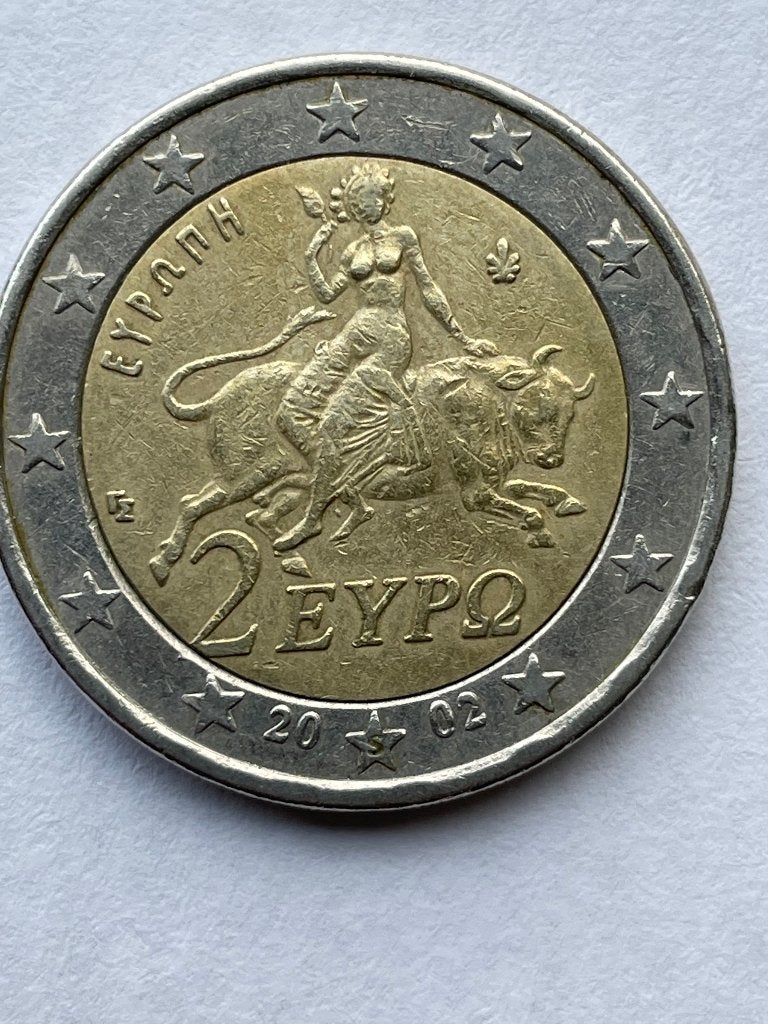 Griekenland 2 Euro munt  2002, Postzegels en Munten, Ophalen of Verzenden, Griekenland, 2 euro, Losse munt