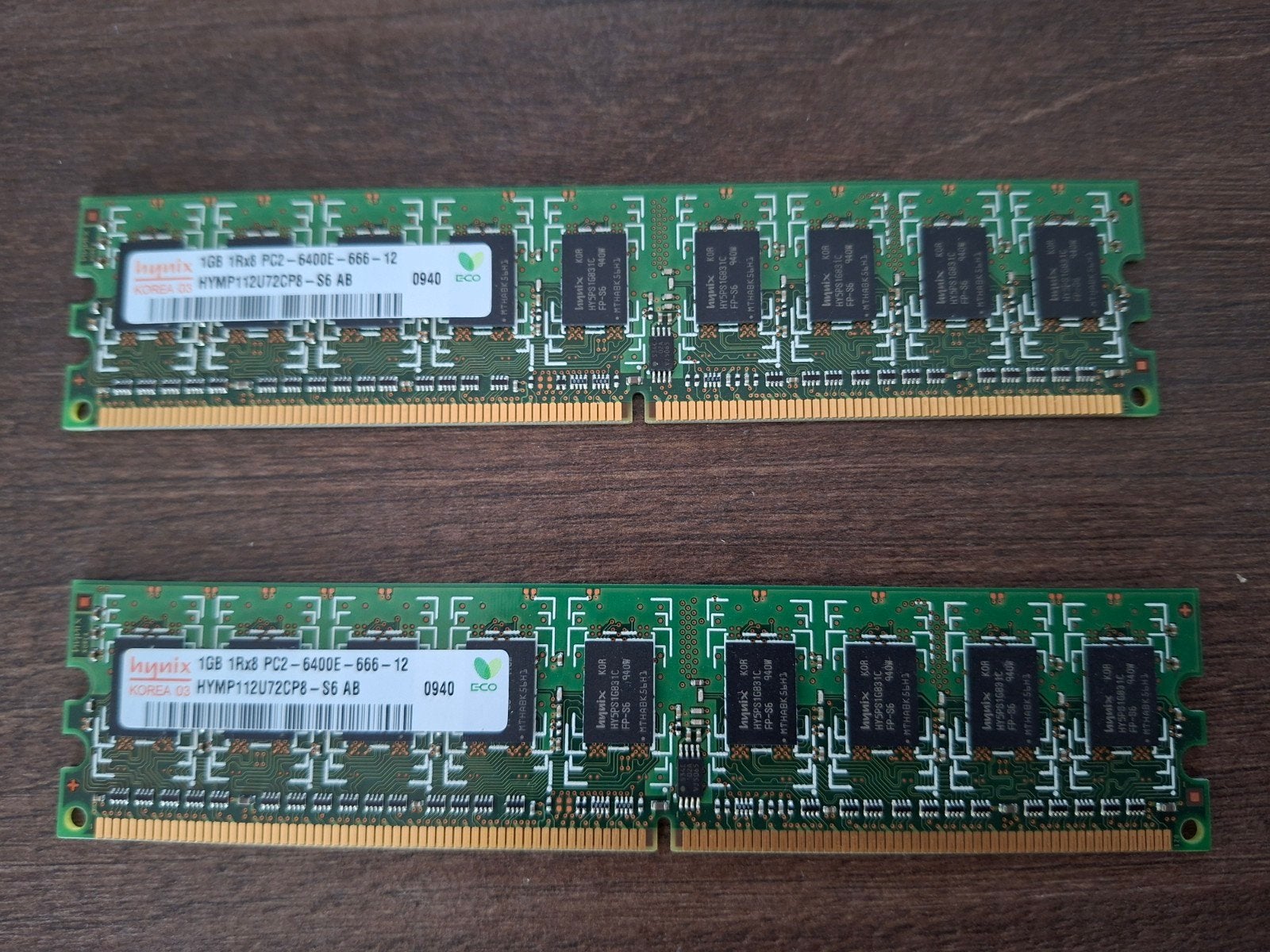 Hynix 1GB DDR2 RAM Geheugenmodule PC2-6400E, Ophalen, Gebruikt, DDR2, Desktop