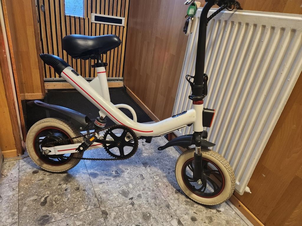 Compacte opvouwbare elektrische fiets V1, 36V/7.8AH, Gebruikt, Minder dan 47 cm, 30 tot 50 km per accu, Ophalen
