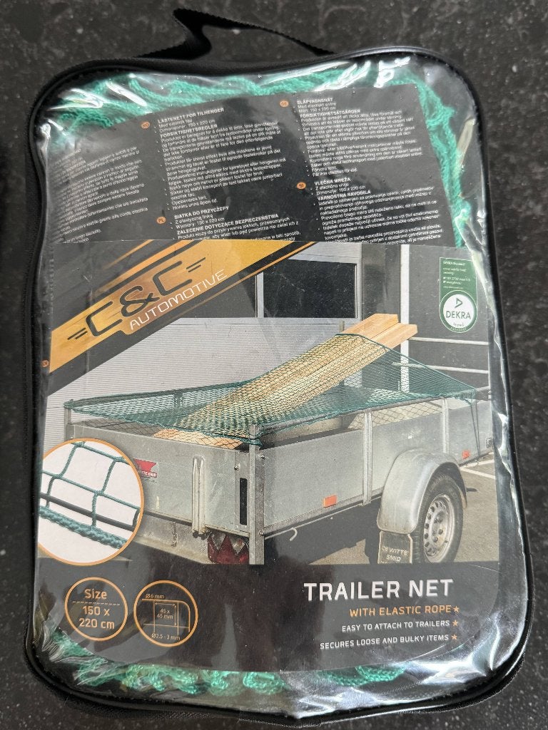 aanhangwagennet trailernet 150x220 cm, Auto diversen, Aanhangwagen-onderdelen, Ophalen of Verzenden, Nieuw