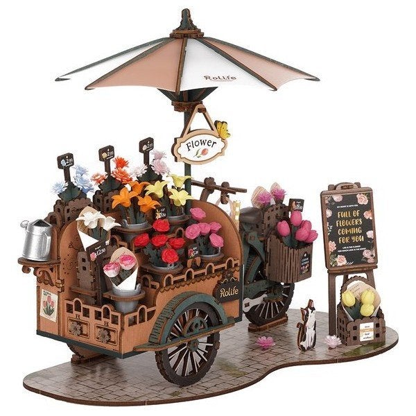 Robotime Blossom Cart TGS03 Bouwpakket Nieuw, Nieuw, Meerkleurig, Robotime, Robotime