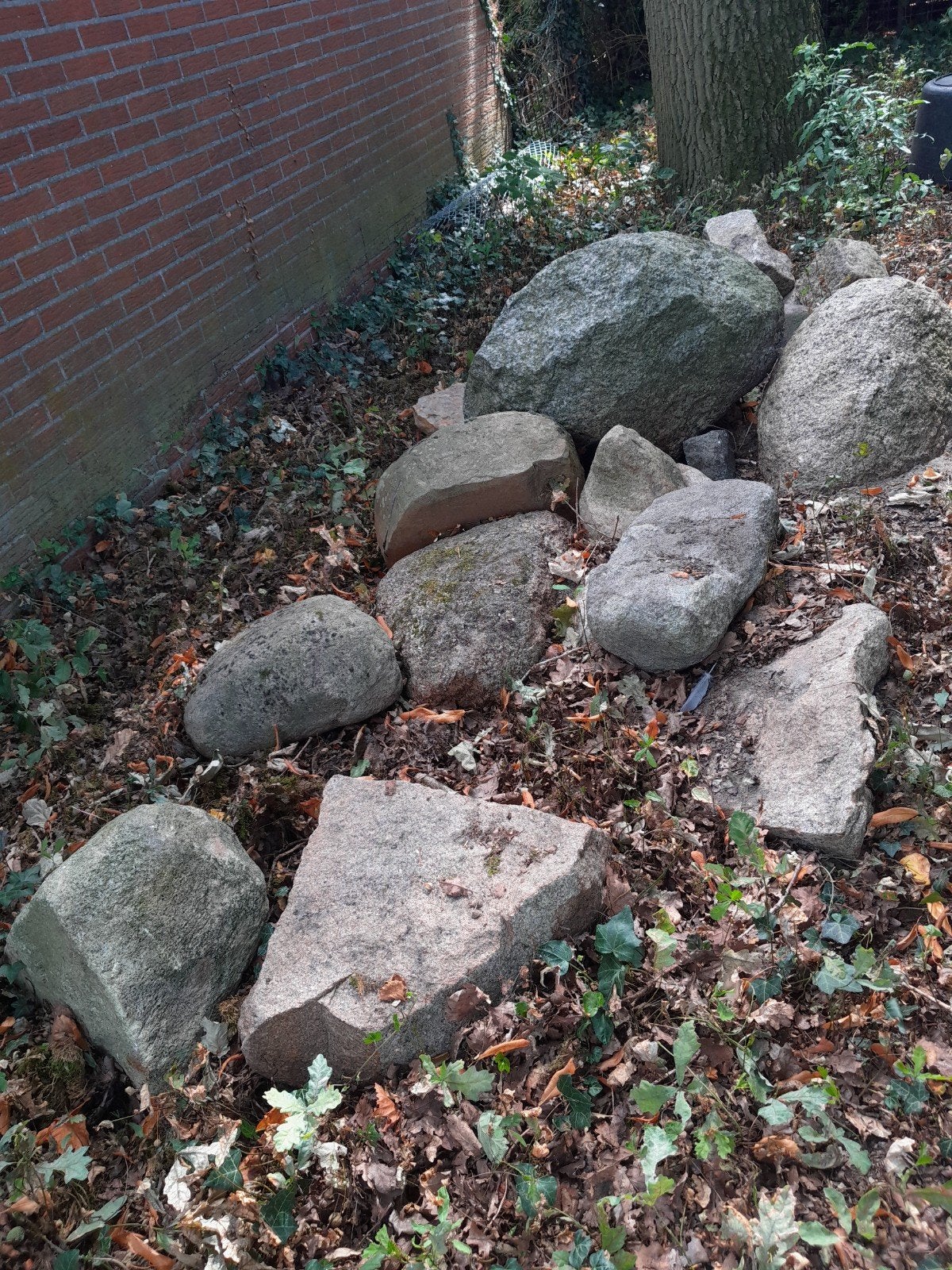 Grote natuurstenen rotsen en keien voor tuin of landschap, Ophalen, Gebruikt, Graniet, Kei