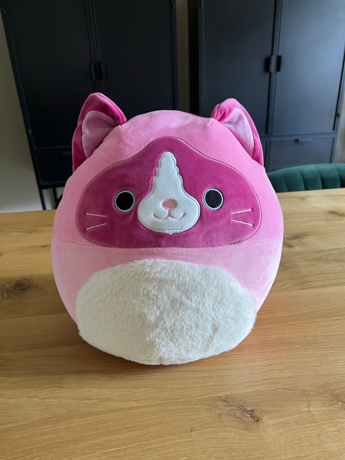 Roze Squishmallow Kat Knuffel - Zo goed als nieuw, Ophalen of Verzenden, Roze, Squishmallow, Met label