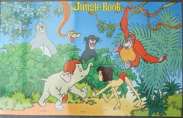 The Jungle Book - Metalen plaat van Disney, Verzamelen, Ophalen of Verzenden, Leeuwenkoning of Jungle Boek, Gebruikt, Plaatje of Poster