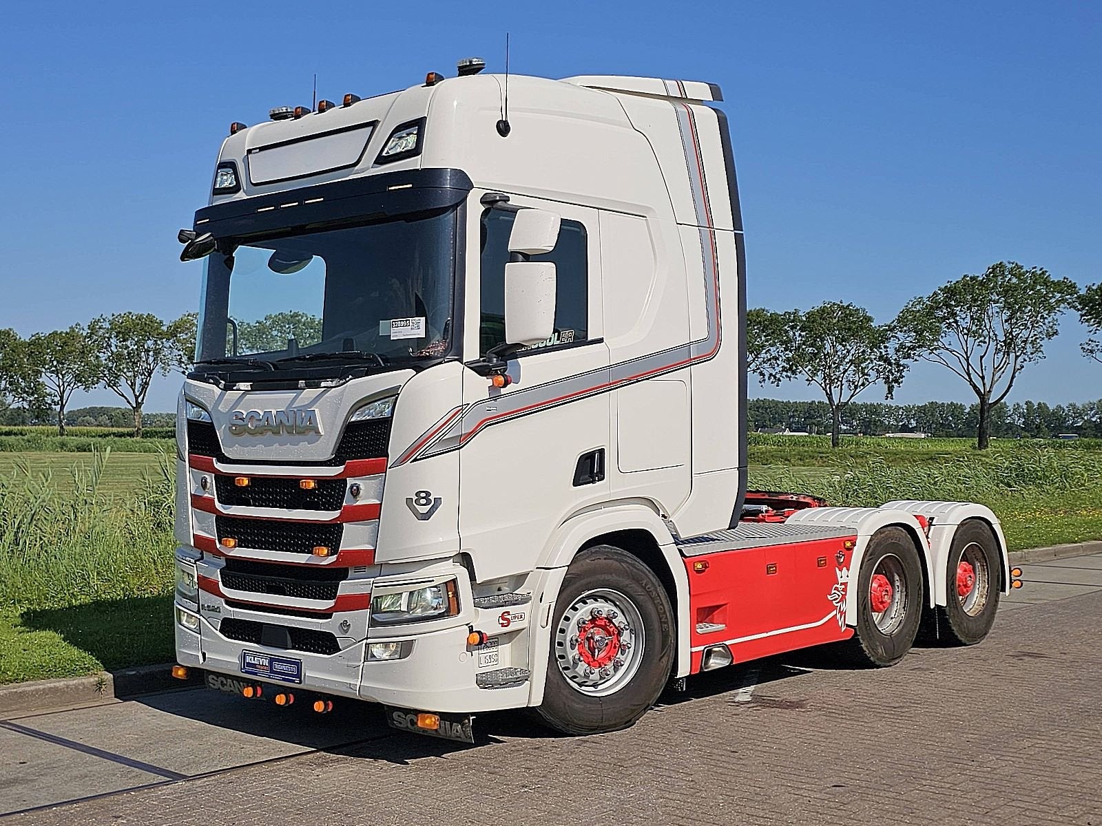 SCANIA R520 v8 6x4 ret.pto+hid, Automaat, Stoelverwarming, Euro 6, Leder