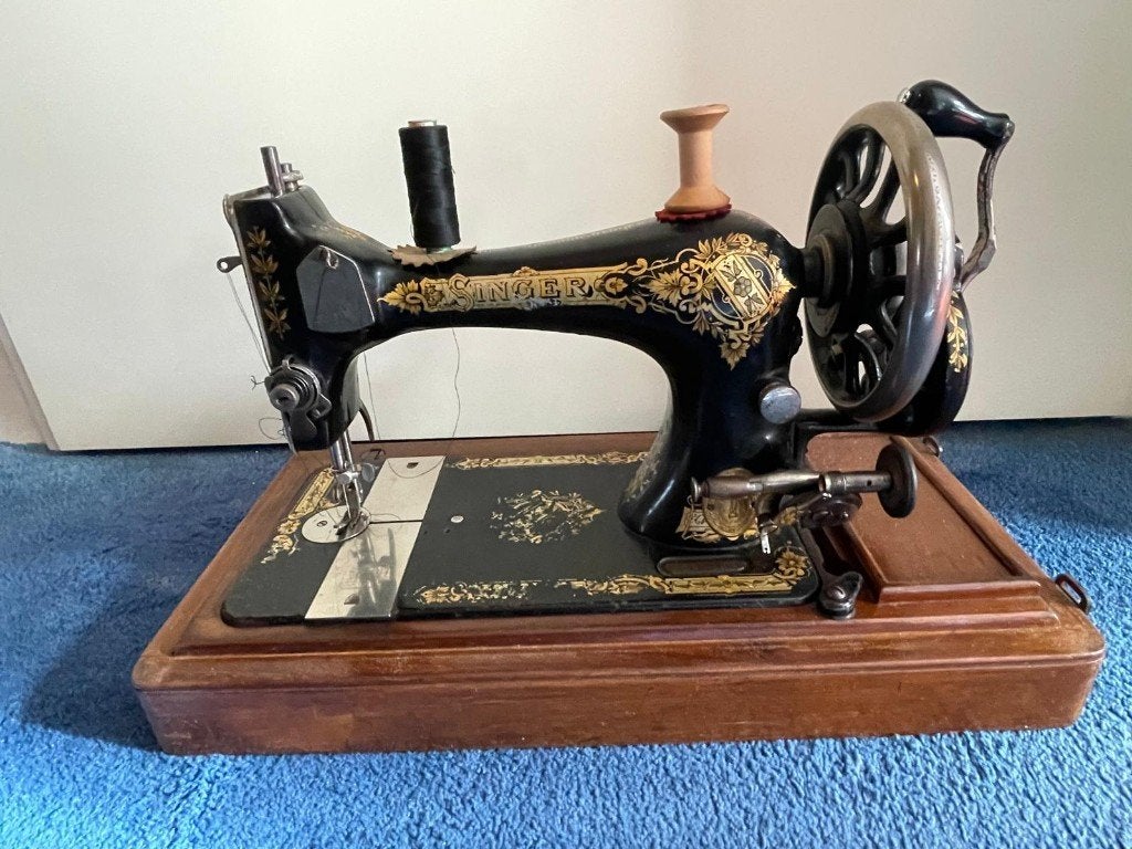Antieke Singer naaimachine, Antiek en Kunst, Ophalen