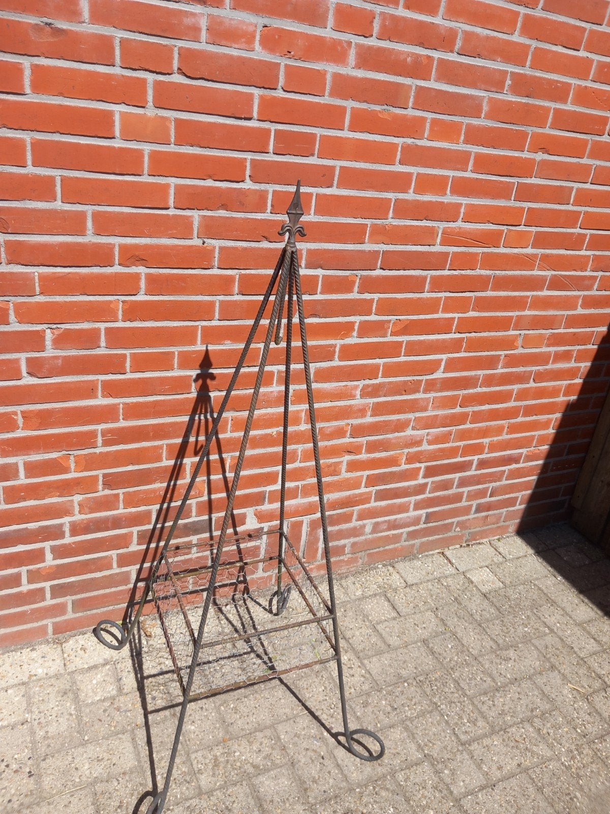 plantenbank/hanger 135 hoog x 35x35cm., Ophalen of Verzenden, Rond, Kunststof, Minder dan 30 cm
