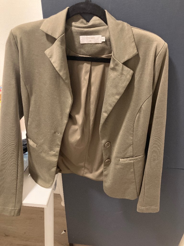 Cream blazer  5 euro, Cream, Ophalen of Verzenden, Zo goed als nieuw, Jasje