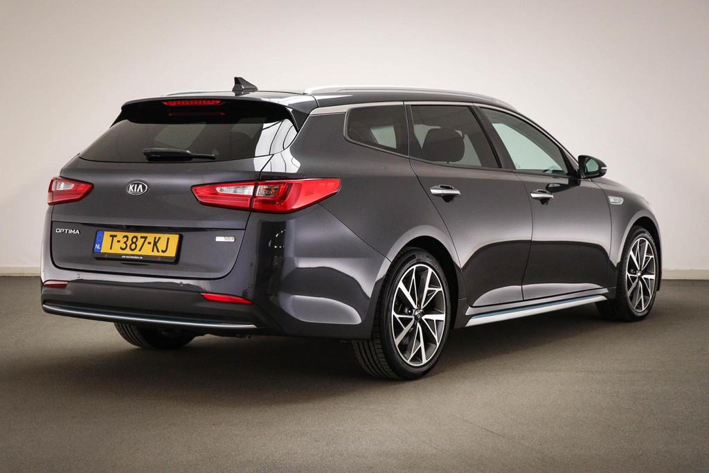 Kia Optima Sportswagon 2.0 GDI PHEV Business DynamicLine | N, Gebruikt, Met garantie (alle), Leder en Stof, Plug-in hybride