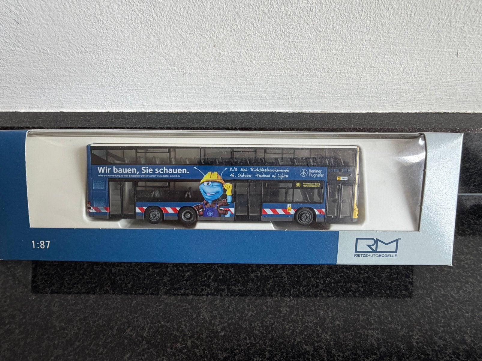 Rietze  MAN Lion’s City DD (DL07) BVG Berlin BBI Baustelle, Verzenden, Nieuw, Bus of Vrachtwagen, Rietze