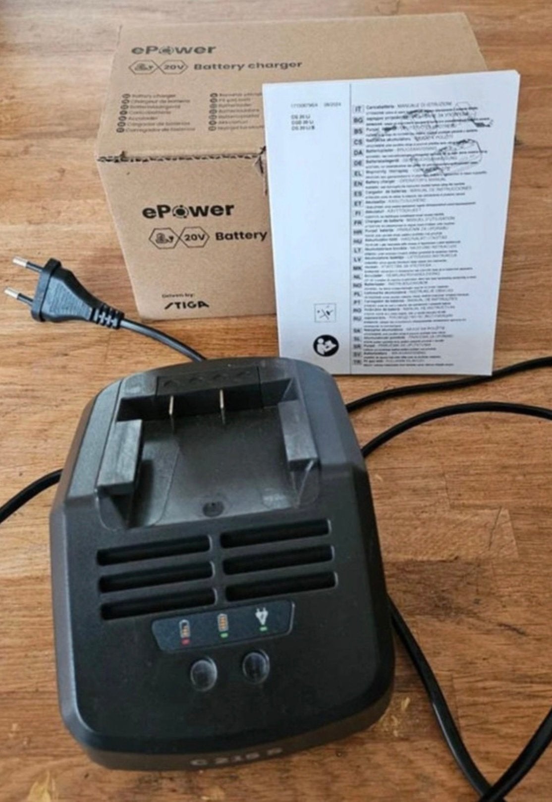 Acculader e-Power 20V, nieuw, Doe-het-zelf en Verbouw, Overige Doe-het-zelf en Verbouw, Nieuw, Ophalen of Verzenden