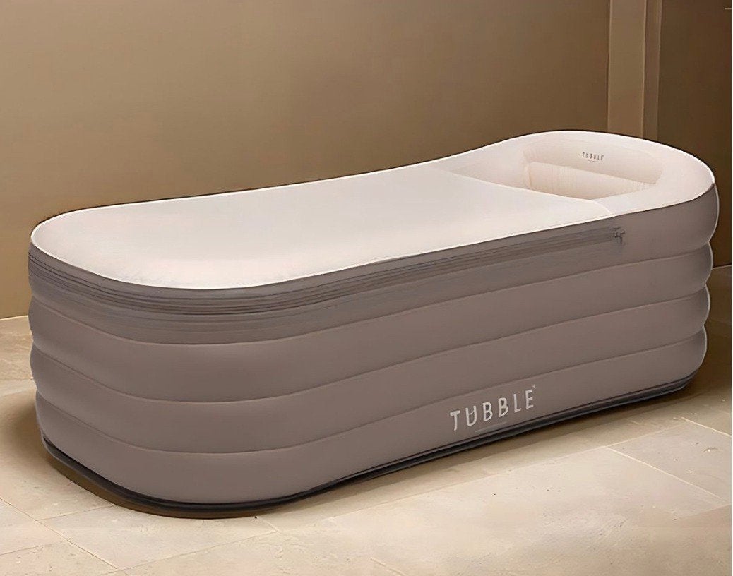 Tubbel Royale Ambient Taupe Opblaasbaar Bad met Dompelpomp, Huis en Inrichting, Badkamer | Complete badkamers, Ophalen