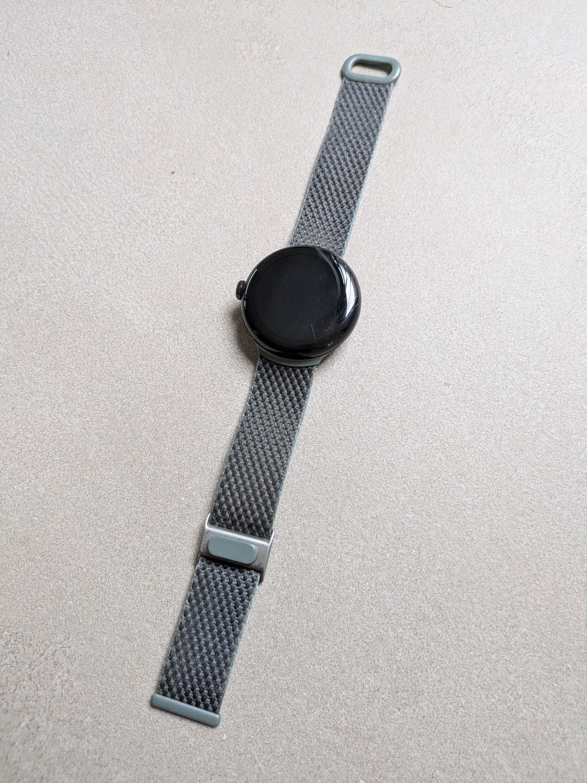Google Pixel Watch 1 (2022) - bijna niet gebruikt, Zwart, Ophalen of Verzenden, Zo goed als nieuw, Conditie