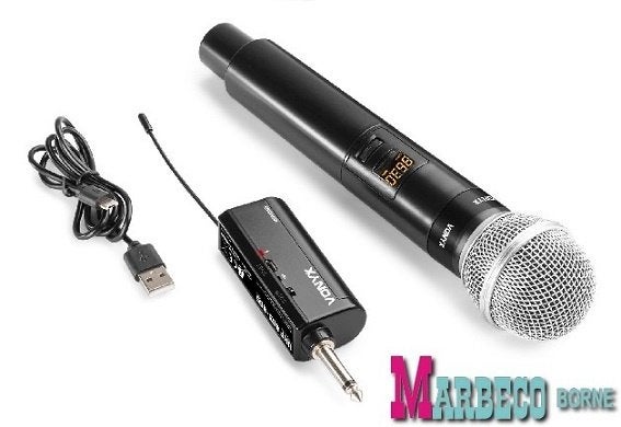 Draadloze UHF microfoon, Plug and Play, WM55, Accu receiver, Muziek en Instrumenten, Vonyx, Overige typen, Nieuw, Info@marbeco.nl