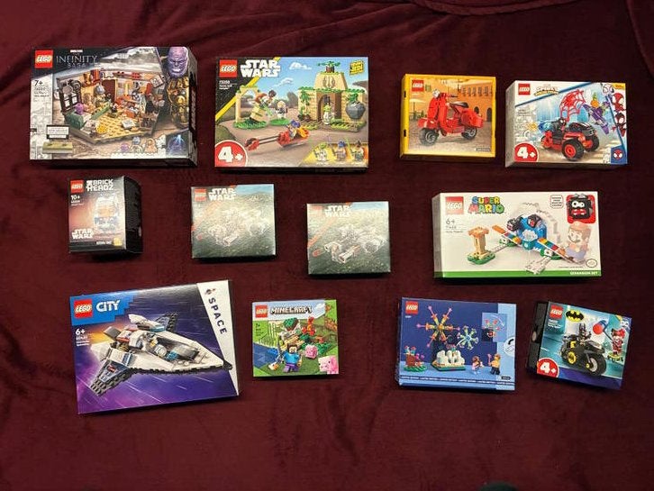 LEGO Partij – 12 Sets – Star Wars, Marvel, Minecraft & Meer, Overige thema's, Lego, Nieuw, Ophalen of Verzenden