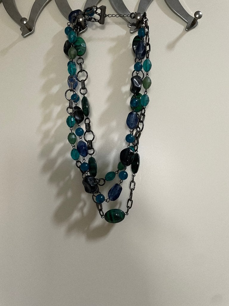 Ketting Romano blauw, Ophalen of Verzenden, Zo goed als nieuw, Blauw, Overige materialen