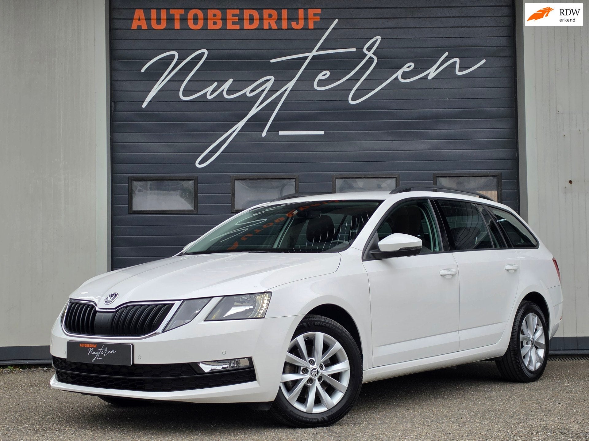 Skoda Octavia Combi 1.0 TSI Ambition Business|Automaat|1e Ei, Auto's, Skoda, Stof, Gebruikt, 116 pk, Wit