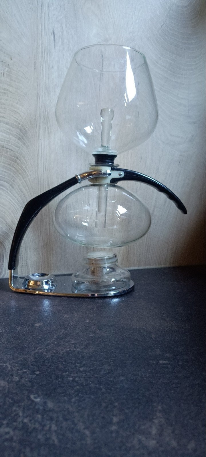 Cona Size D Koffiemachine - Vintage Glazen Syphon, Witgoed en Apparatuur, Gebruikt, Koffiemachine, Gemalen koffie, Ophalen of Verzenden