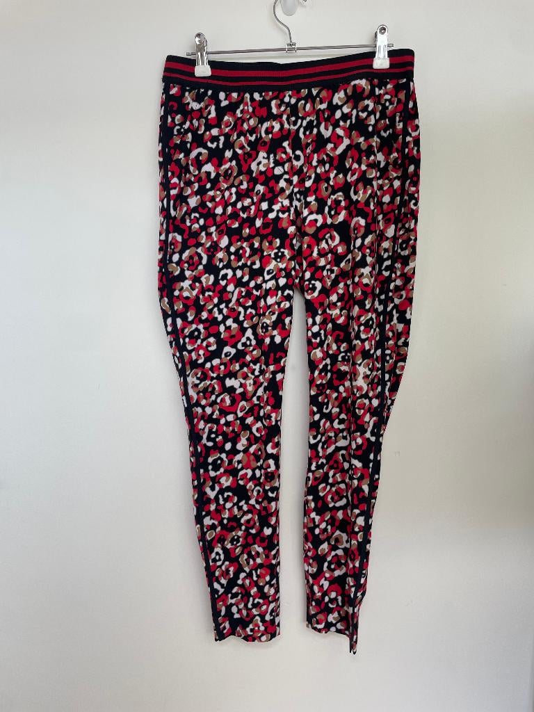 Studio Anneloes Floor animal print broek S rood travelstof, Kleding | Dames, Studio Anneloes, Ophalen of Verzenden, Zo goed als nieuw