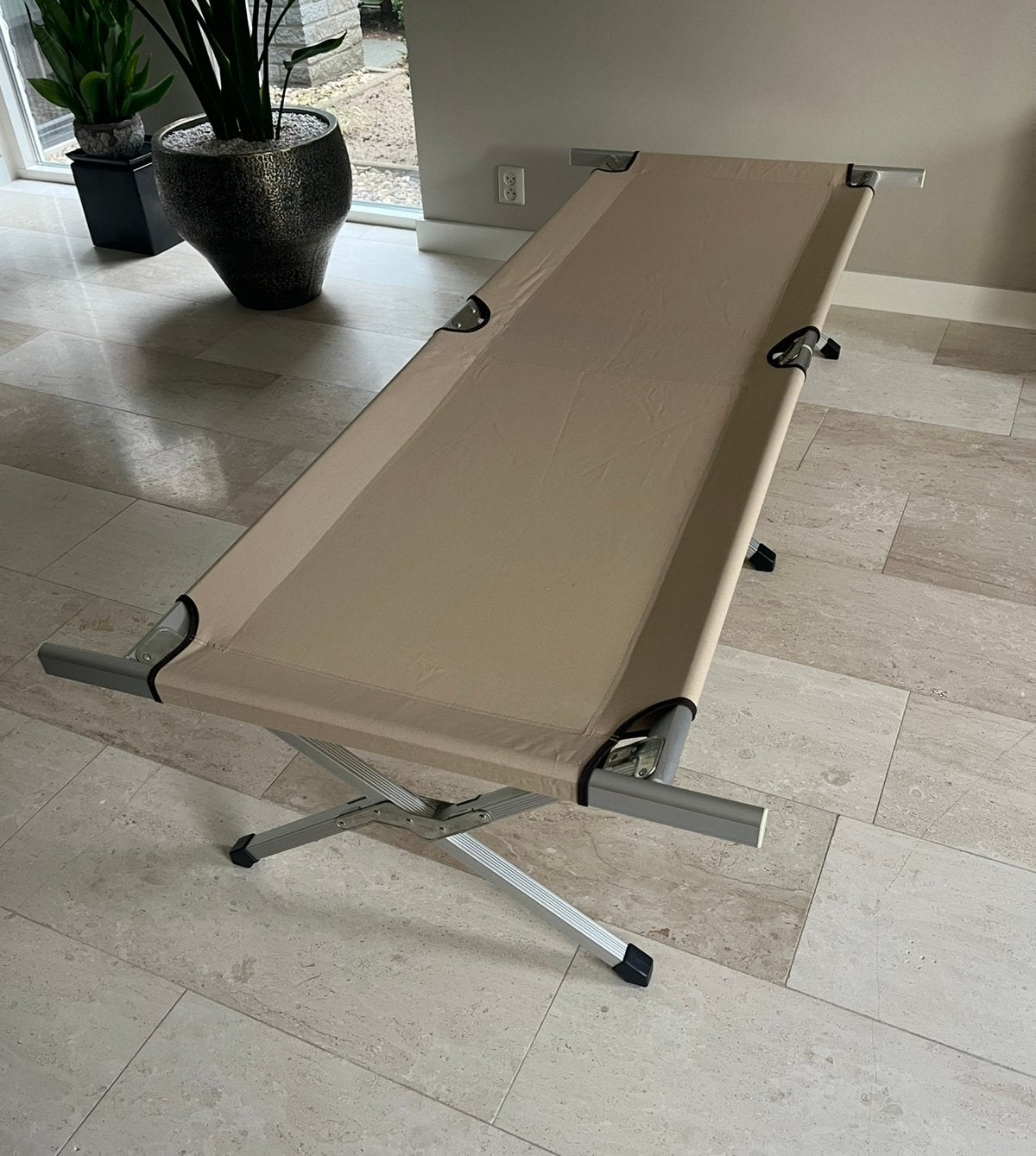 Stretcher veldbed aluminium 209:64:40, Ophalen, Zo goed als nieuw, Overige