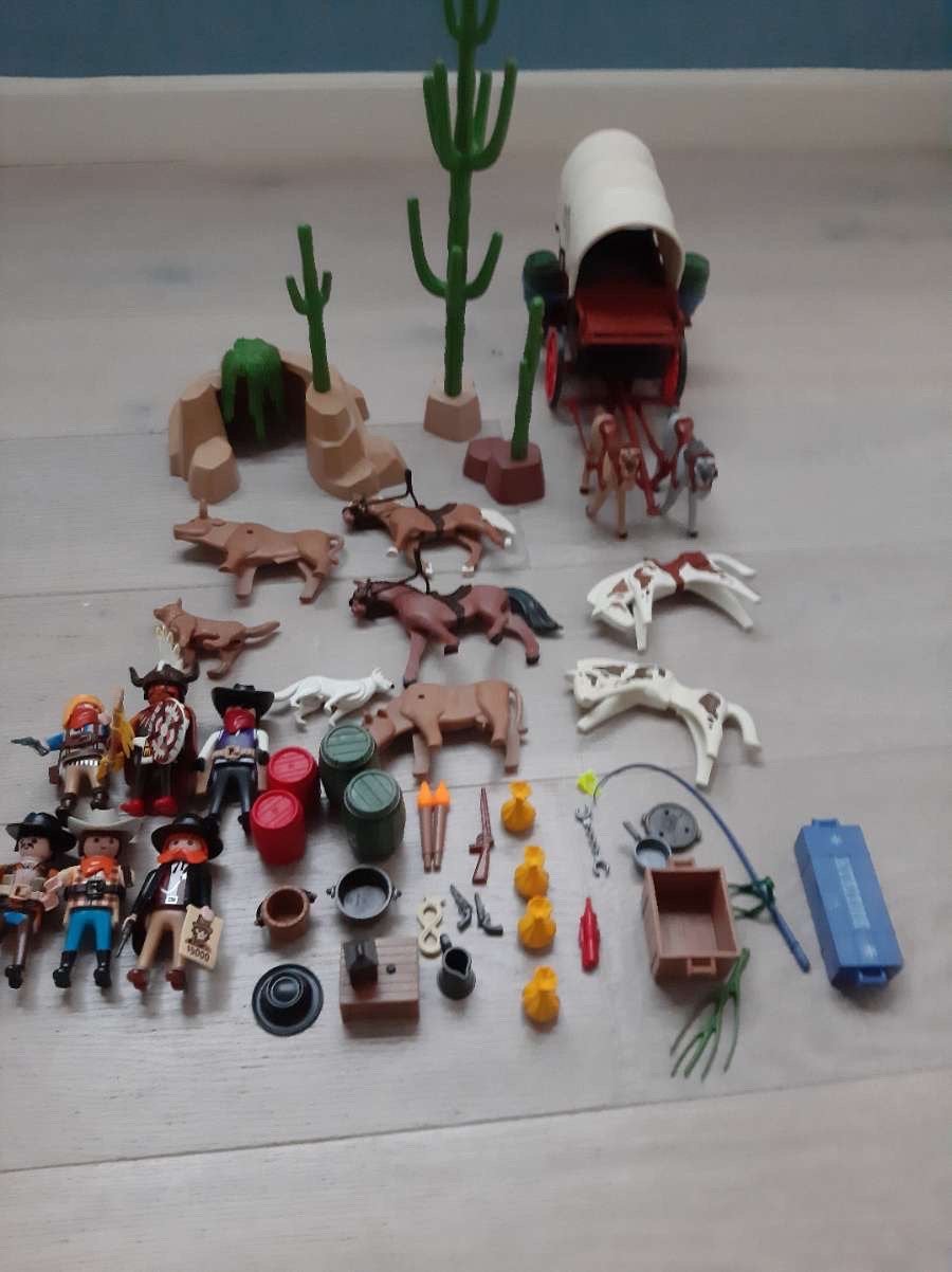 Playmobil wilde westen, Complete set, Overige typen, Zo goed als nieuw, Historisch