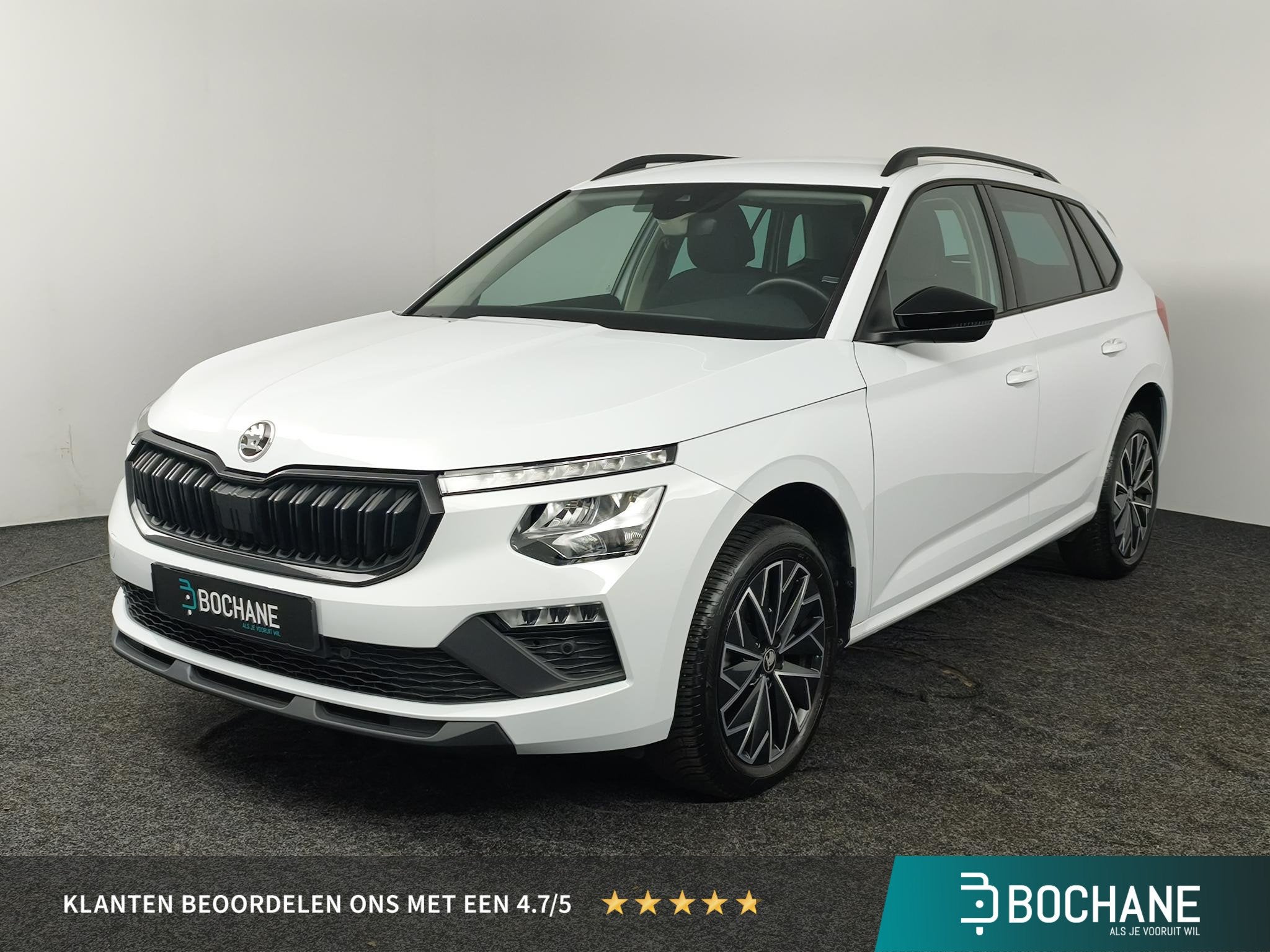 Skoda Kamiq 1.0 TSI Business Edition | Apple CarPlay / Andro, Auto's, Stof, Gebruikt, Wit, Handgeschakeld