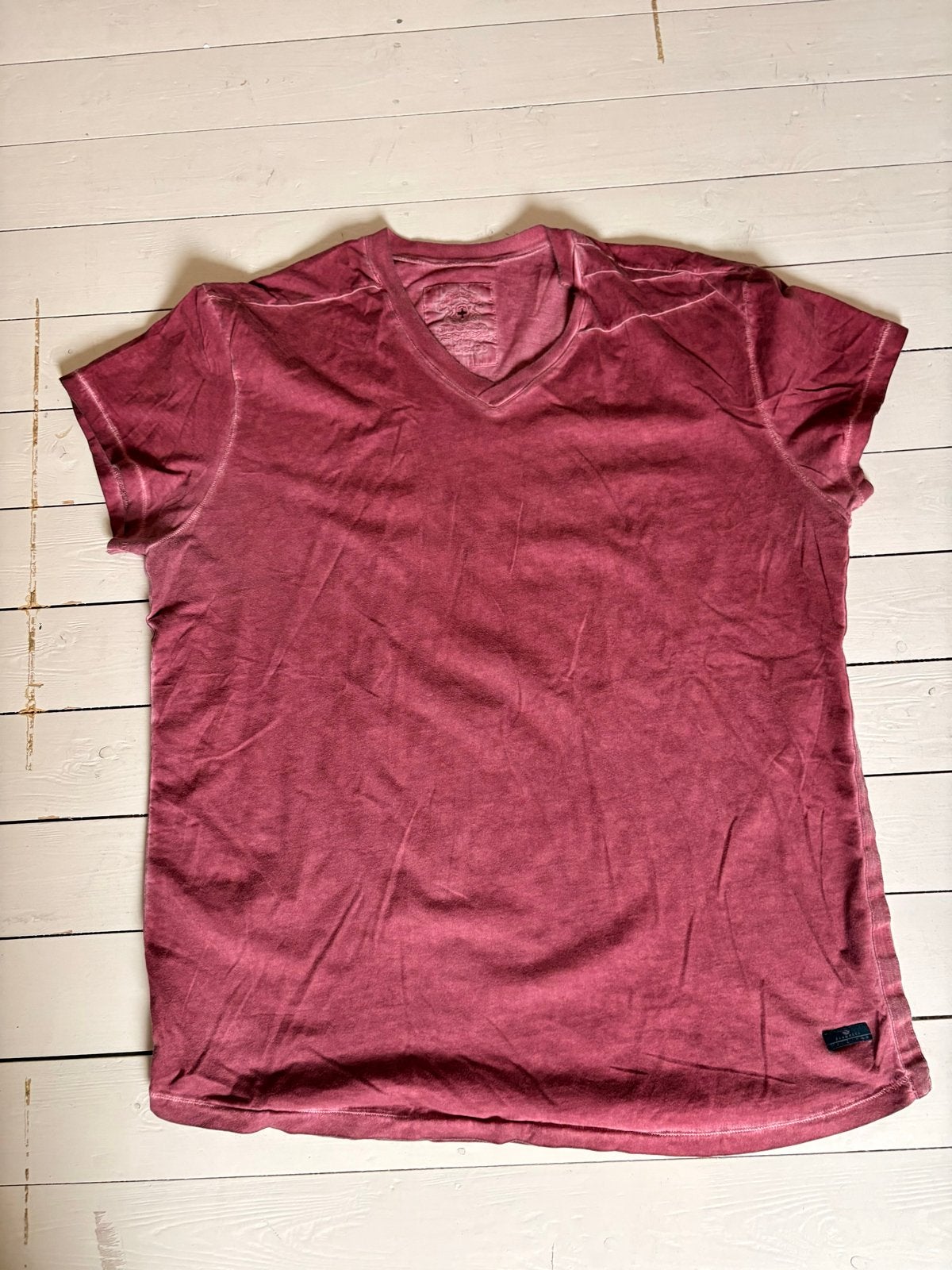 Blue de Gênes heren T-shirt met V-hals, maat XL, Ophalen of Verzenden, Zo goed als nieuw, Maat 56/58 (XL), Rood