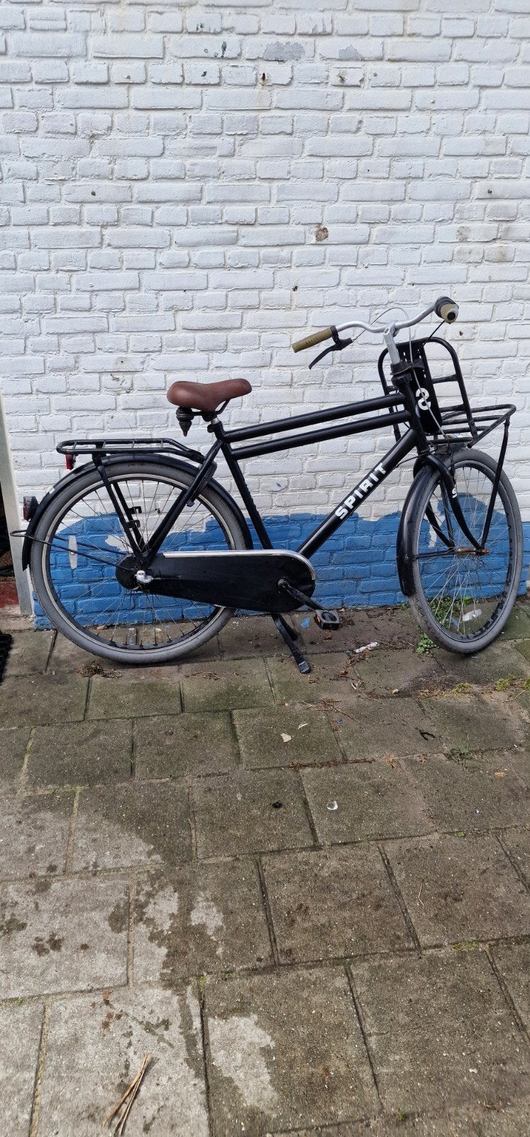 Herenfiets spirit cargo, Fietsen en Brommers, Gebruikt, Versnellingen, Trommelrem, Ophalen