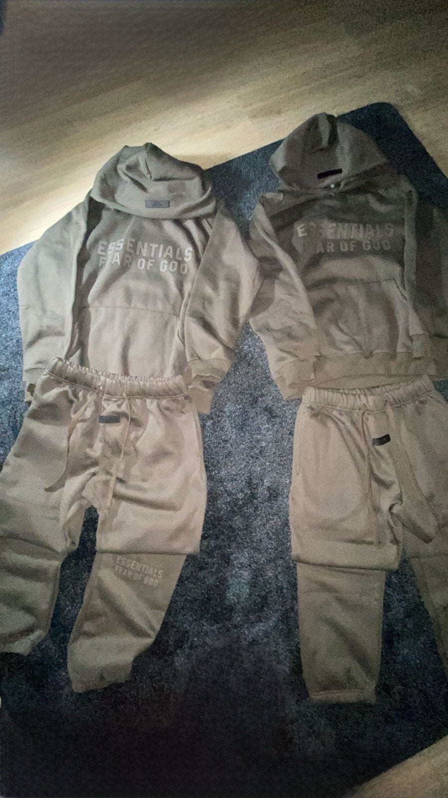 Essentials Fear of God Hoodie & Jogger Set - Bruin Maat M, Ophalen of Verzenden, Zo goed als nieuw