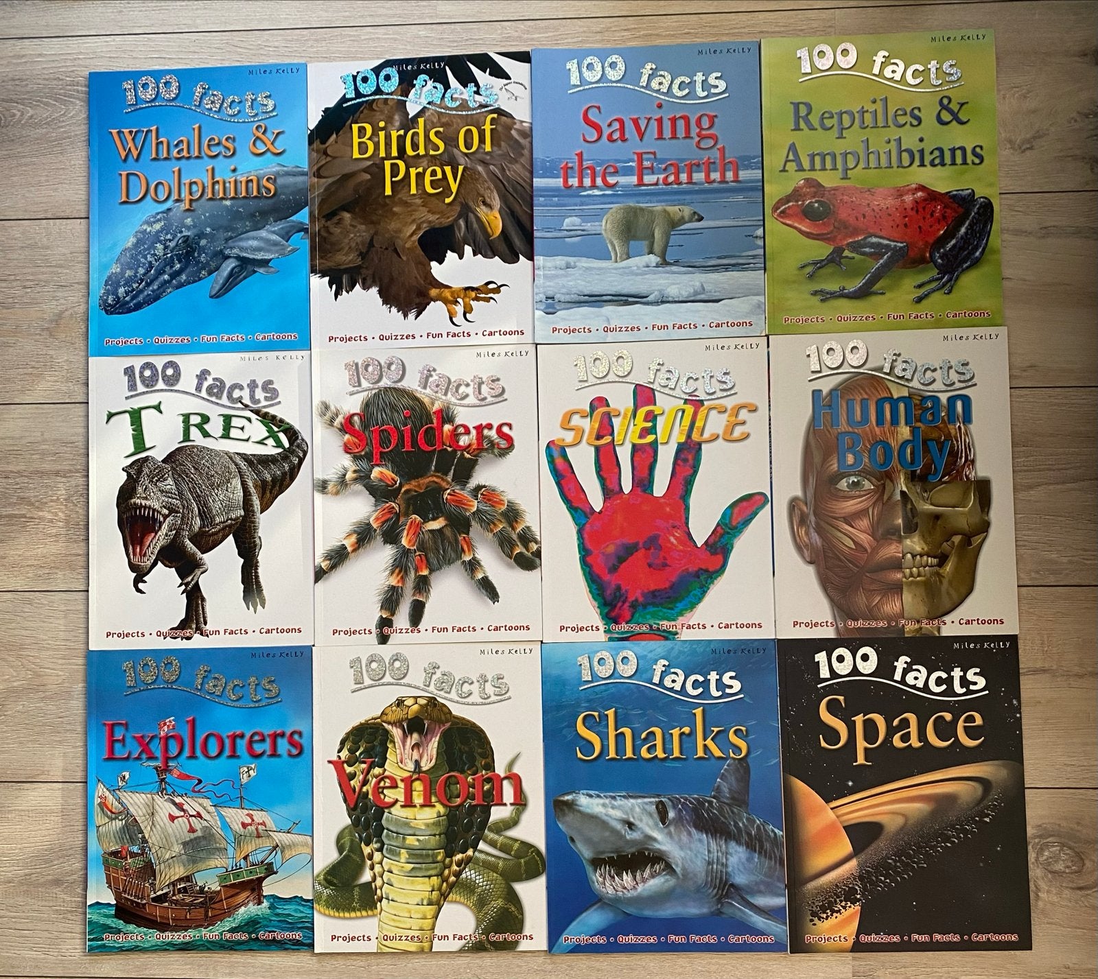 25x 100 Facts Boeken: Dieren, Natuur, Wetenschap & Meer, Boeken, Ophalen of Verzenden, Zo goed als nieuw, Natuur algemeen