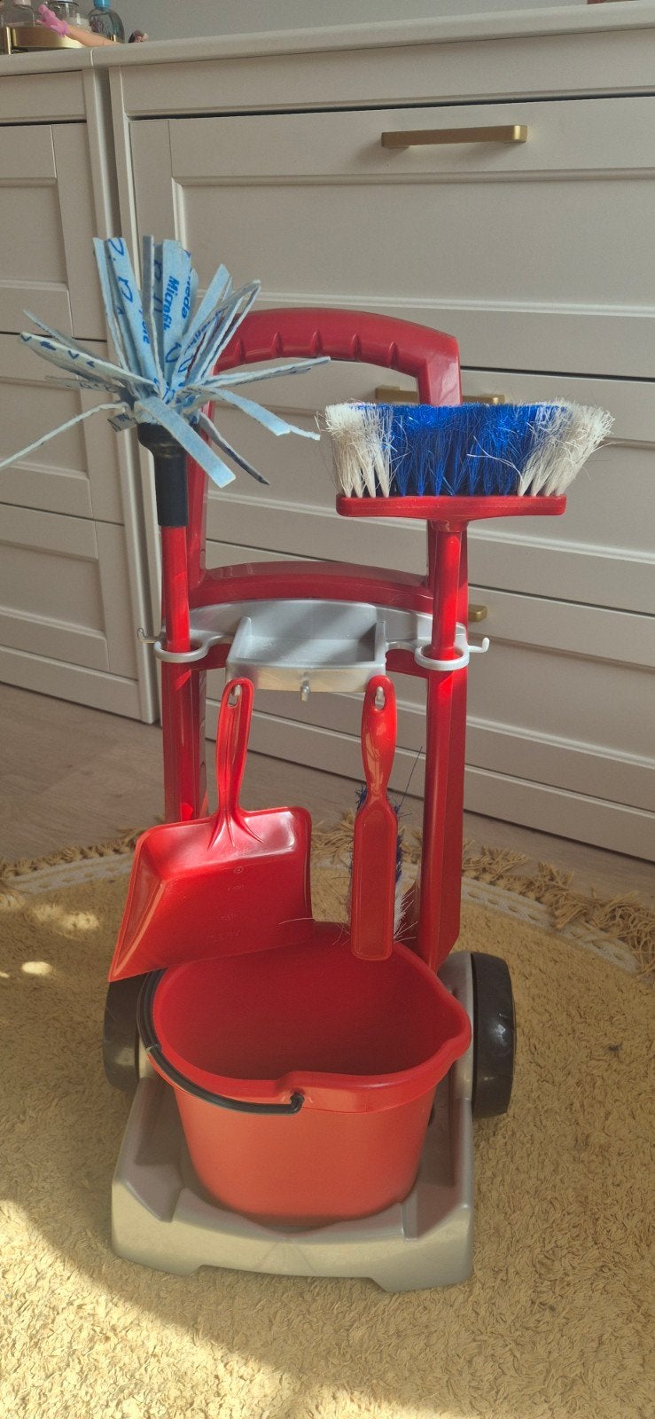 Speelgoed schoonmaakkar met accessoires, Ophalen of Verzenden, Gebruikt, Jongen of Meisje